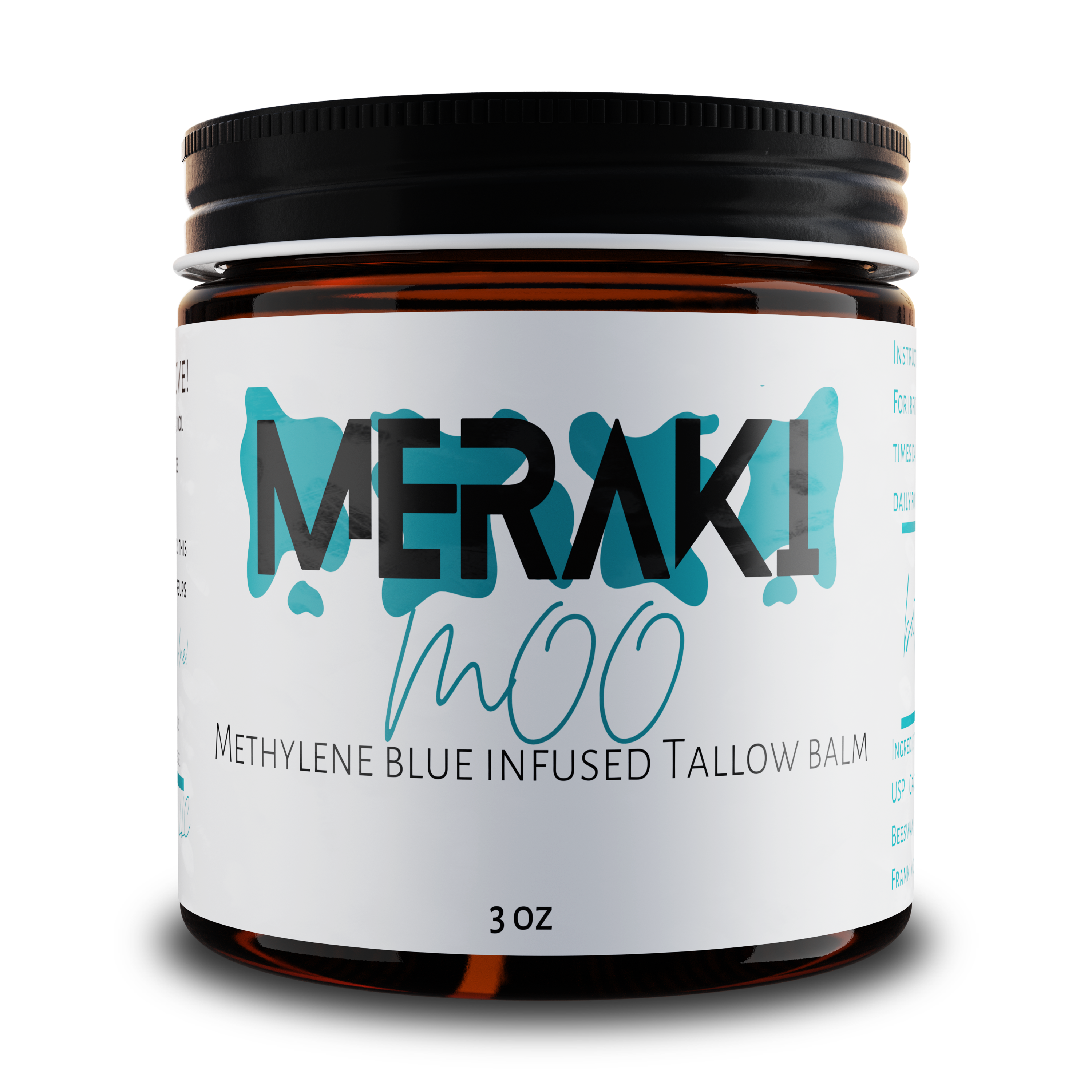 Meraki Moo Methylene Blue Infused Tallow Balm