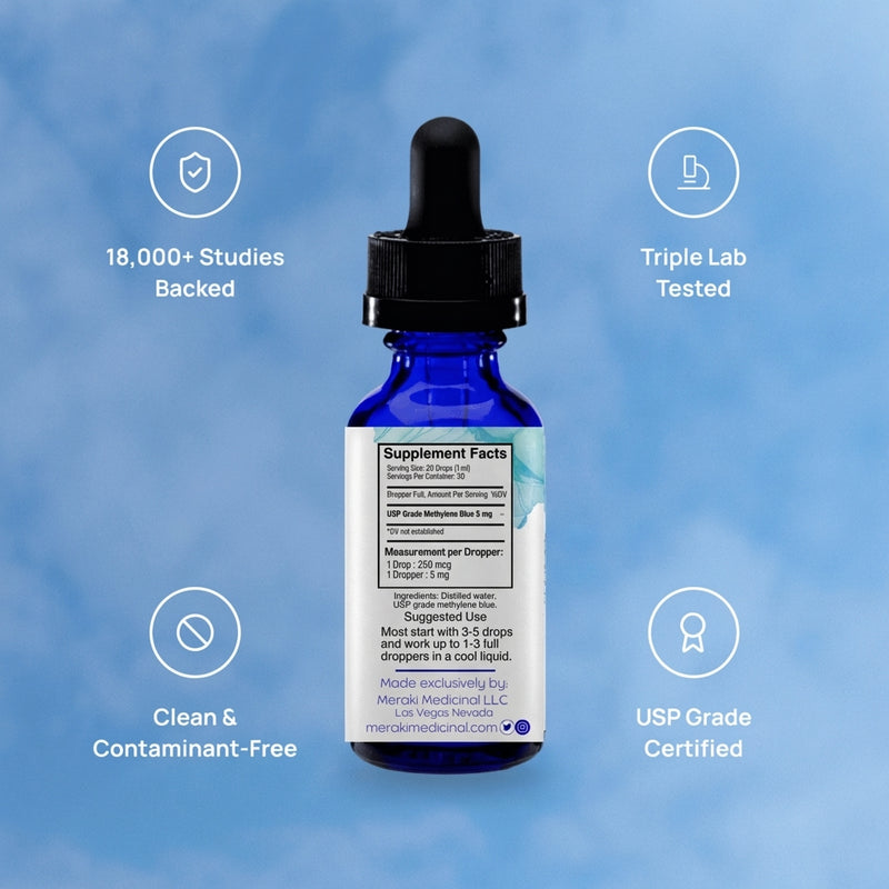 Meraki Blu USP Grade Methylene Blue 150mg